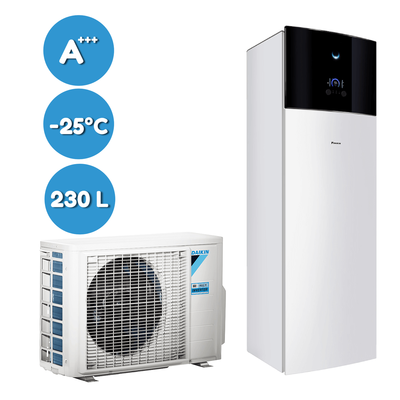 Daikin ALTHERMA 3 R 9.37 kW, 400V (su integruota 230L karšto